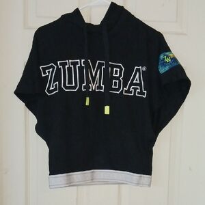 Zumba Black Hoodie with White Accents